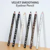 36pcs/partia drewniany eyeliner makijaż 6 kolorów matowy naturalny ołówek ołówek wodoodporny długotrwały oko kosmetyczne p165 240106