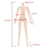 364260cm 24 bola articulada boneca corpo móvel bjd figura feminina brinquedos diy para meninas presente 240106