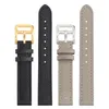 Handmade Pebbled Leather Watchband 14mm 16mm 18mm Black Gray Strap H Buckle Watch Band womens Accessories 240106