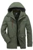 Chaud hiver veste hommes grande taille coton rembourré Parka manteau décontracté fausse fourrure à capuche polaire longue mâle coupe-vent 240106