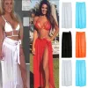 2020 Yeni Moda Sıcak Kadınlar Yüzme Giyim Bikini Örtüsü Sheer Beach Mini Sargı Etek Sarong Pareo Şort Beyaz Siyah Kırmızı