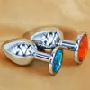 Nouveauté Plug Anal en métal 3 tailles jouets godemichet Anal jouet sexuel bijou en cristal à vendre 496