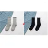 Chaussettes pour hommes 10 paires / lot hommes massif noir blanc gris honnant coton sport d'été automne mince mâle