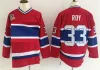 Vintage Hockey Jerseys 4 Jean Beliveau 9 Maur Richard 10 Guy Lafleur 29 Ken Dryden 33 Patrick Roy Retro Classic Jersey Red White Stitched Sh