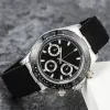 Mens Daytonas 시계 일본 VK 크로노 그래프 운동 시계 스테인리스 스틸 Sapphire Glass 5ATM 방수 슈퍼 라미운게 41mm Montre De Luxe Wristwatches