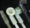 Jade Smoking Gloss Stone Pipe Tobacco Hand Cigarette Holder Filter Pipes Tools Accessories Oil Rigs