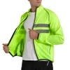 Wosawe ultraleve ciclismo blusão reflexivo jaqueta à prova de vento bicicleta jaqueta resistente à água mtb estrada bicicleta longa camisa 240105