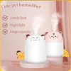 Humidifiers Cute Pet Humidifier Mini Office Desktop Air Conditioning Room Humidification Usb Small Household Heavy Fog Spray Drop Deli Otwif