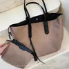 Borsa tote di grande capacità Borsa a mano monospalla in nylon Borsa da donna Borsa semplice rosa per lo shopping casual Borse da donna 240106