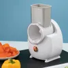 Elektrikli Sebze Dilimleyici Ev Gadgets 3'ü 1 arada Çok Fonksiyonlu Patates Parçalı Havuç Peyniri Şarj Edilebilir Ev Pişirme Aracı 240105