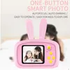 Mini câmera de coelho de desenho animado 2 polegadas tela HD educacional crianças brinquedos câmera digital de vídeo portátil câmera SLR para presentes infantis 240105