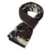 Brand Men's Abstract Tree Cashmere Scarf Winter Warm Knitted Modal Business Men Scarves 180*31cm 240106