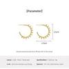 dangle earringsファッションC字型ステンレス鋼