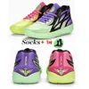 Kids Lamelo Ball MB02 Rick Murty Men Basketball Shoes Sneakers للبيع Slime Scretic School Sport Shoe Soil Size 36-46