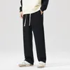 CAAYU Мужские спортивные штаны для бега, модные хип-хоп, японская уличная одежда, повседневные мешковатые брюки с завязками, спортивные свободные серые брюки, мужские 240105
