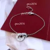 Pulseira Designer Mulheres Amor Jóias Design Ouro Sier Rose Banhado Personalizado Diamante Encantos Correntes De Aço Inoxidável Cristal Acessórios Por Atacado