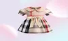 ベビーガールドレスキッズラペルカレッジプリーツシャツスカートカジュアルデザイナー服の子供服1476173