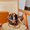Neonoe Burcket Bag 24 SS Luksusowy designerski torba na ramię wysokiej jakości skórzana torebka sznurka torba na ramię na ramię