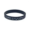 Charm Bracelets 1 Pcs Joshua 9 Be Strong And Courages Do Not Afraid Religious Faith Silicone Wristband