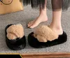Sandali con plateau firmati pantofole in pelliccia scivoli sandalo da donna scarpe calde da casa casual 4-7 cm comfort morbido EUR 36-41 Fondo piatto