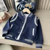 Boys patchwork colr sports jakcet fashion kids long sleeve baseball uniform 2024 spring children all-matching casual clothes Z6546