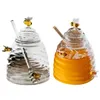 Förvaringsflaskor honung burk bikupa-formade honungskakor med för hemkök