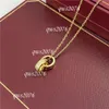 Designer colar gargantilha mulheres para mulher amor jóias pingente de ouro anel duplo de aço inoxidável jewlery moda oval anéis de bloqueio clavicular