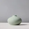 Matte Keramik Morandi Moderne dekorative Keramikkeramik | Minimale Vase | Tischdekoration 240105