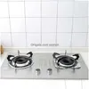 Other Kitchen Tools 10Pcs Thickened Gas Stove Protector Burner Aluminum Foil Stovetop Cooker Er Accessories Range Protection Drop De Dhdjp