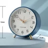 Nordic Luxus Wecker Stumm Kinder Student Schreibtisch Tisch Uhr Schlafzimmer Studie Zimmer Einfache Matt Metall Uhr 240106