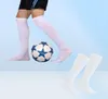 2 Paar Herren-Fußballsocken über dem Knie, lange Lauf-Sportsocken, schwarz, weiß, blau, atmungsaktiv, dünn, sportliche Laufsocken 2010271935515