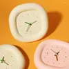 Wall Clocks INS Milk Yellow Bubble Clock Seat Living Room Home Bedroom Silent Multi Functional Simple Creative Decoration