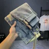 Jeans pour hommes printemps et automne Denim Stretch taille élastique pantalons décontractés cordon coréen vêtements de luxe Vintage Harem homme