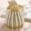 Party Supplies Pearl Decor Comb-Shaped Hair Pins Alloy Vintage Sticks Chinese Pin Hairstyle Chignon For Girls Cosplay Hairpin