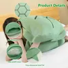 Oreillers portables en coquille de tortue, extra large, en peluche douce, oreiller de tortue en peluche, drôle, déguisement de tortue créatif, jouet 100cm 240105