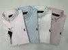 İlkbahar ve Sonbahar Düz Renk Küçük At Boy Pauls Uzun Kollu Pamuk Gömlek Business Stripe Sıradan Erkekler Oxford Tekstil Polo 6811ess