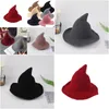 Party Hats Halloween Easter Witch Hat Diversified Along The Sheep Wool Cap Knitting Fisherman Female Fashion Pointed Basin Bucket New Dhs0Z