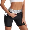 Damen Shorts Yoga Pocket Push Up BuLift Mini Sweat Kurze Hosen Biker Booty Gym Kleidung Athletisch Laufen Sport