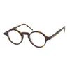 Solglasögon ramar Belight Optical American Design Acetate Glasses Men Recept Eglaslasses Vintage Round Retro Frame Eyewear 9523