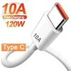 120W 10A USB Type C Cable Super Fast Charing Wire for Xiaomi Samsung Huawei Mate 60 50 Honor POCO Quick Charge USB C Data Cord