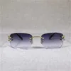 Óculos vintage sem aro com 12% de desconto, óculos transparentes para homens e mulheres, óculos ovais para armação de metal ao ar livre, novo