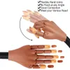 Practice Hand for Acrylic Nails Flexible Nail Practice Hands Training Movable Nail Maniquin Hand with 100 or 200PCS Nail Tips 240105