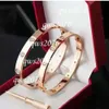 Designer Armband Dsignr Scrw Braclt Fashion Jwlry Bangl Ros Gold Sir Titanium STL Diamond Bangls Nail Braclts for Mn Womn 17 18 19 21 22 22