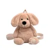 Schattige hond pluche rugzak cartoon dier knuffel zacht gevulde schoudertas crossbody tas kinderen meisjes verjaardagscadeau 240105