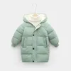 212Y Russische Kinderen Kinderdons Bovenkleding Winterkleding Tiener Jongens Meisjes CottonPadded Parka Jassen Dikker Warme Lange Jassen 240105