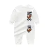 100% algodão bebê macacão menino menina crianças designer marca roupas de bebê recém-nascido mangas compridas macacão