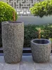 Bathroom Sink Faucets Stone Wash Basin Integrated Floor-Standing Courtyard Pool Marble Washbasin Outdoor Pedestal Art