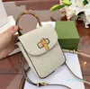 Diseñador -Mini Mochila Mujer Bolsas de Mensajero de Hombro de Alta Calidad Pequeña Cartera Cuadrada Lady HeadBag