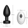 Anale plug-vibrator Vrouwelijke vibrators Mannelijke draadloze prostaat Buttplug Draagbare homo-seksspeeltjes Waterdichte stimulator Paar 10 modi 240106