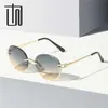 58% vente en gros de lunettes de soleil nouveau cadre rond polyvalent 3015 personnalisé sans cadre photographie de rue INS Style lunettes de soleil